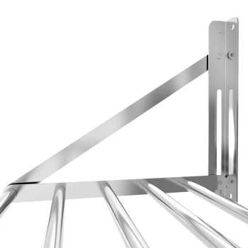  Półka ścienna wisząca stalowa nierdzewna składana 80 x 45 cm - zdj. dodatkowe 3