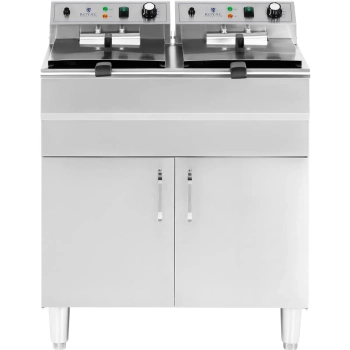  Frytownica elektryczna podwójna wolnostojąca z szafką 400 V 10000 W 26 l - zdj. dodatkowe 6