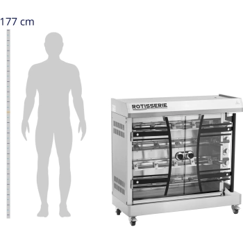  Rożen elektryczny na 4-6 kurczaków 4 poziomy 8000 W 400 V - zdj. dodatkowe 2