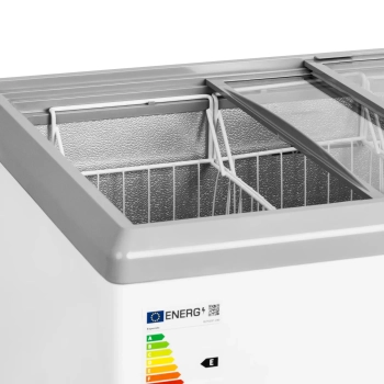  Zamrażarka skrzyniowa przeszklona z zamkiem do mrożonek lodów 280 l 257 W - zdj. dodatkowe 1