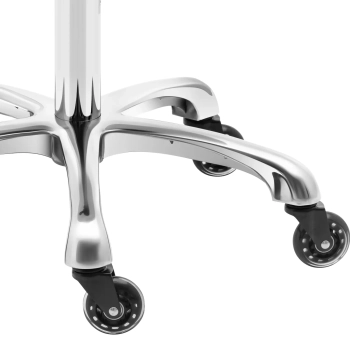  Taboret stołek hoker kosmetyczny siodłowy na kółkach do 150 kg YORK - jasnoszary - zdj. dodatkowe 3