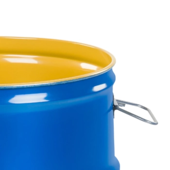  Beczka stalowa OH 100L zdejmowane wieko korki 2 i 3/4 wnętrze lakierowane - niebieska - zdj. dodatkowe 1