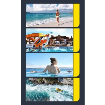  Wodoodporny pokrowiec etui na telefon do 7.2'' na basen plażę czarny - zdj. dodatkowe 9