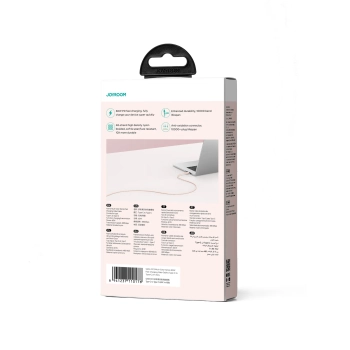  Kabel przewód USB-C 60W szybki transfer Multi-Color Series 1m różowy - zdj. dodatkowe 4