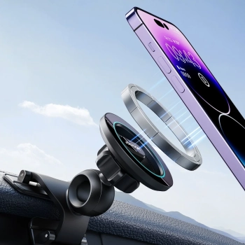  Uchwyt magnetyczny do telefonu na kokpit deskę rozdzielczą czarny - zdj. dodatkowe 9