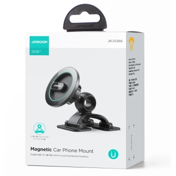  Uchwyt magnetyczny do telefonu na kokpit deskę rozdzielczą czarny - zdj. dodatkowe 4