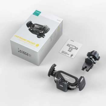  Uchwyt zaciskowy do telefonu na kratkę nawiewu srebrny - zdj. dodatkowe 6