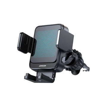  Uchwyt samochodowy do kratki nawiewu na telefon z ładowaniem bezprzewodowym czarny - zdj. dodatkowe 1