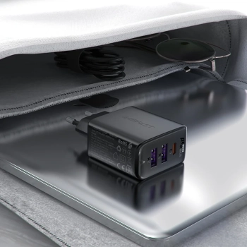  Ładowarka sieciowa PD 35W GaN z 3 portami 2x USB-A + USB-C czarna - zdj. dodatkowe 5