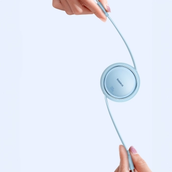  Kabel przewód wysuwany zwijany USB-C 100W Free2Draw Mini 1m niebieski - zdj. dodatkowe 5