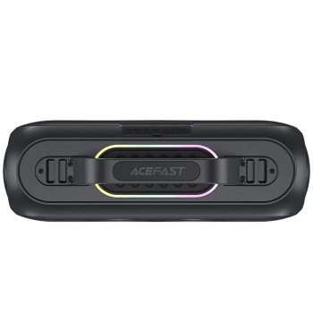  Głośnik bezprzewodowy do karaoke 200W z 2 mikrofonami USB-C czarny - zdj. dodatkowe 7
