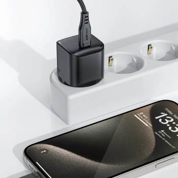  Mini Ładowarka sieciowa GaN PD 30W USB-C czarna - zdj. dodatkowe 4