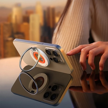  Magnetyczny uchwyt na telefon MagSafe ring na palec pomarańczowy - zdj. dodatkowe 9