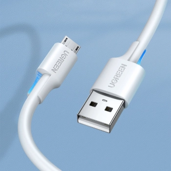 Kabel przewód PVC USB0-A - microUSB 480 Mb/s 1.5m biały - zdj. dodatkowe 3