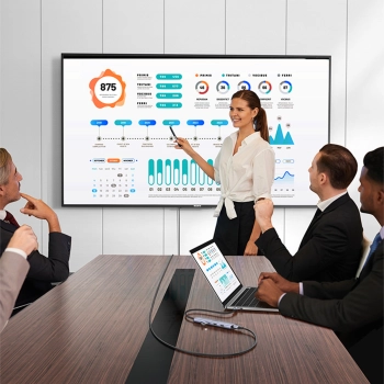  Wielofunkcyjny HUB adapter USB-A HDMI USB-C szary - zdj. dodatkowe 3