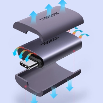  Adapter przejściówka obrazu Video USB-C na HDMI 4K szary - zdj. dodatkowe 8