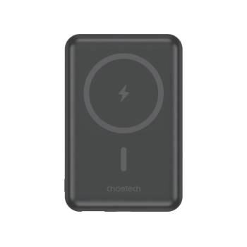  Powerbank 10000mAh bezprzewodowy MagSafe USB-A USB-C funkcja podstawki czarny - zdj. dodatkowe 1
