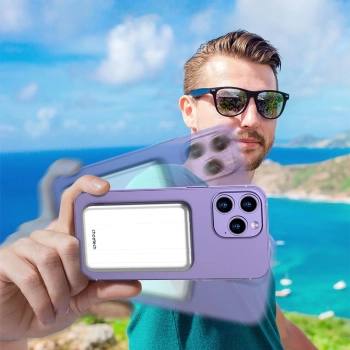  Mały lekki powerbank indukcyjny 5000mAh MagSafe USB-A USB-C srebrny - zdj. dodatkowe 6