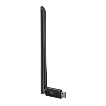  Zewnętrzna karta sieciowa USB WiFi 2.4GHz 300Mb/s z anteną 6dBi czarna - zdj. dodatkowe 3