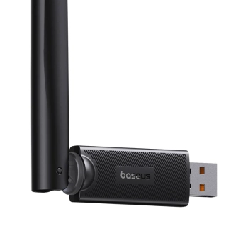  Zewnętrzna karta sieciowa USB WiFi 2.4GHz 300Mb/s z anteną 6dBi czarna - zdj. dodatkowe 6