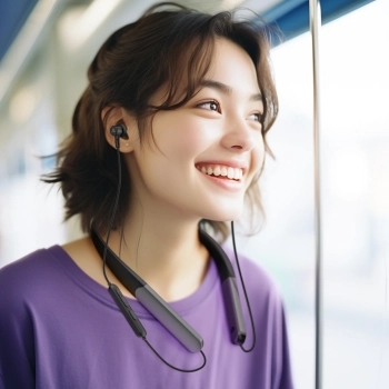  Słuchawki bezprzewodowe douszne redukcja szumów ENC + kabel USB-C czarne - zdj. dodatkowe 7