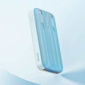  Powerbank z wyświetlaczem 10000mAh 22.5W Comet Series + kabel USB-A - USB-C 0.3m niebieski - zdj. dodatkowe 9