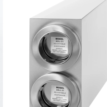  Podajnik dystrybutor do kubków jednorazowych z 2 dozownikami STAL 81 - 89 mm - zdj. dodatkowe 1