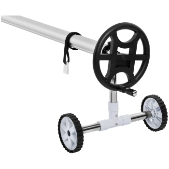  Zwijacz rolka zwijająca ręczna do folii solarnej basenowej szer. 4.2-5.2 m - zdj. dodatkowe 1