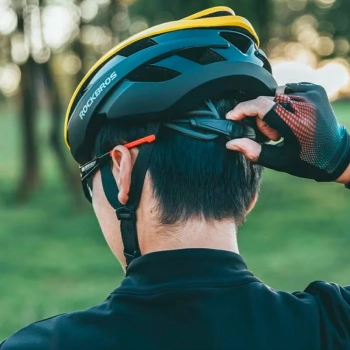  Kask rowerowy uniwersalny regulowany rozmiar L czarno-żółty - zdj. dodatkowe 3