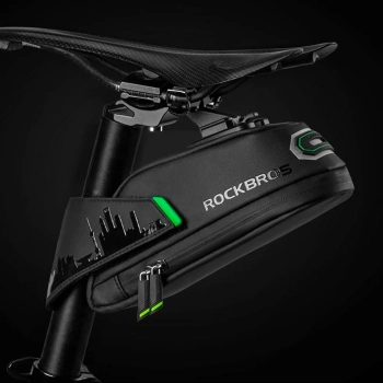  Torba rowerowa na telefon narzędzia pod siodełko z szybkozłączką czarna - zdj. dodatkowe 3