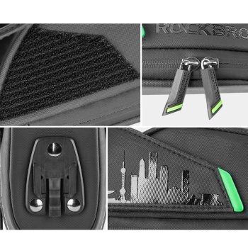  Torba rowerowa na telefon narzędzia pod siodełko z szybkozłączką czarna - zdj. dodatkowe 7