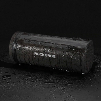  Praktyczna torba rowerowa wodoodporna mocowana na kierownicę czarna - zdj. dodatkowe 8