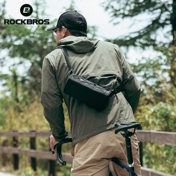  2w1 Torba rowerowa na kierownicę z paskiem na ramię 1.5L czarna - zdj. dodatkowe 1