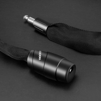  Zapięcie rowerowe dwa zamki na szyfr i klucz 0.95m - czarne - zdj. dodatkowe 8