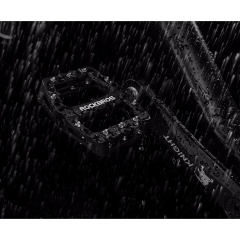  Zestaw pedałów rowerowych MTB atntypoślizgowe nylon i stal czarny - zdj. dodatkowe 10