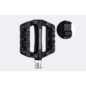  Zestaw pedałów rowerowych MTB atntypoślizgowe nylon i stal czarny - zdj. dodatkowe 4