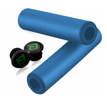  Gripy chwyty rowerowe z pianki silikonowej - niebieskie - zdj. dodatkowe 1