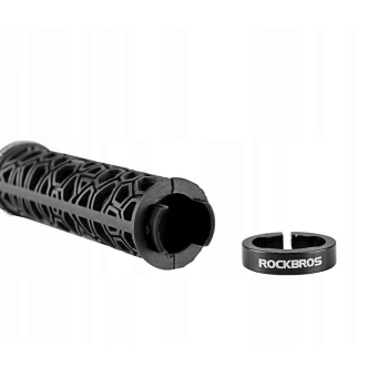  Gripy rowerowe chwyty z gumy przyczepne śr. 22mm czarne - zdj. dodatkowe 3