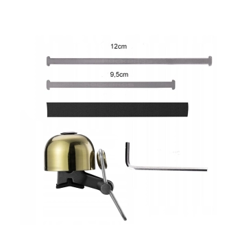  Dzwonek rowerowy retro - złoty - zdj. dodatkowe 2