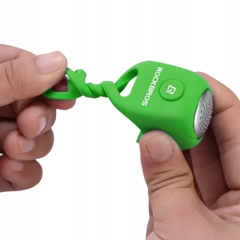  Dzwonek rowerowy elektroniczny w obudowie silikonowej - zielony - zdj. dodatkowe 4