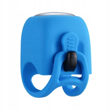  Dzwonek rowerowy elektroniczny w obudowie silikonowej - niebieski - zdj. dodatkowe 3