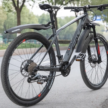  Tylny błotnik rowerowy z czerwoną lampką LED - czarny - zdj. dodatkowe 6