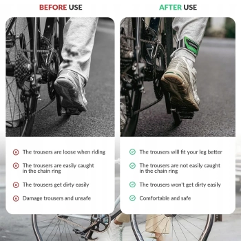  Taśma odblaskowa na rower nogę rękę plecak - zielona - zdj. dodatkowe 3