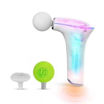  Masażer pistolet do masażu 3 głowice do całego ciała SKG F5-EN - biały - zdj. dodatkowe 2