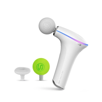  Masażer pistolet do masażu 3 głowice do całego ciała SKG F5-EN - biały - zdj. dodatkowe 8