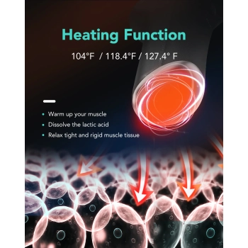  Masażer pistolet do masażu 3 głowice do całego ciała SKG F5-EN - szary - zdj. dodatkowe 6