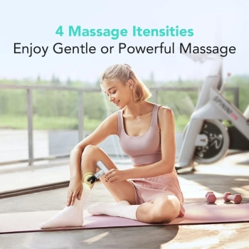  Masażer pistolet do masażu 4 głowice do całego ciała SKG F3 Lite - srebrny - zdj. dodatkowe 7