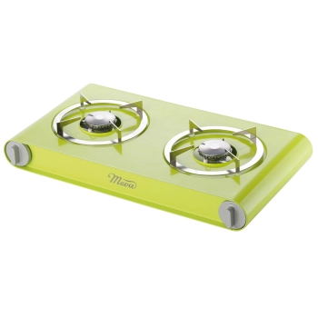  Kuchenka kempingowa gazowa BENDER LUX + bukowa deska do krojenia LPG 3kW - ZIELONA - zdj. dodatkowe 1