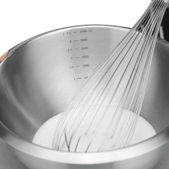  Miska kuchenna stalowa z silikonową podstawą i miarką 6 l śr. 330 x 155 mm - zdj. dodatkowe 4