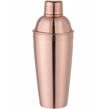  Shaker barmański 3 częściowy do drinków i koktajli Cobbler 0.8 l - miedziany - zdj. dodatkowe 1